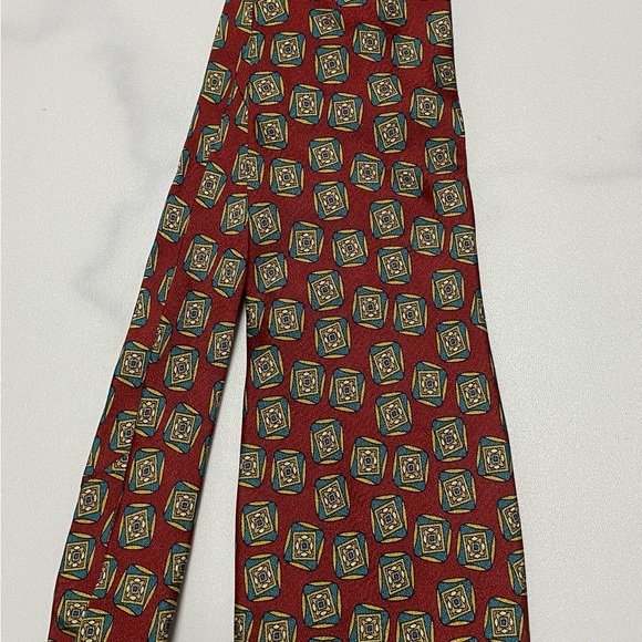 Vintage Men’s Silk Tie Adams Row - Picture 1 of 7